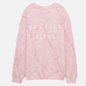 NWT Dairy Boy Oversized Crewneck Bubblegum Camo